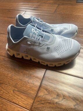 On Running Women's Sneakers in Pale Blue and White